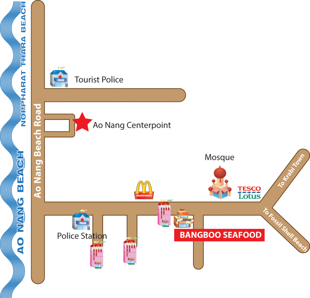 Bamboo Halal Seafood Map